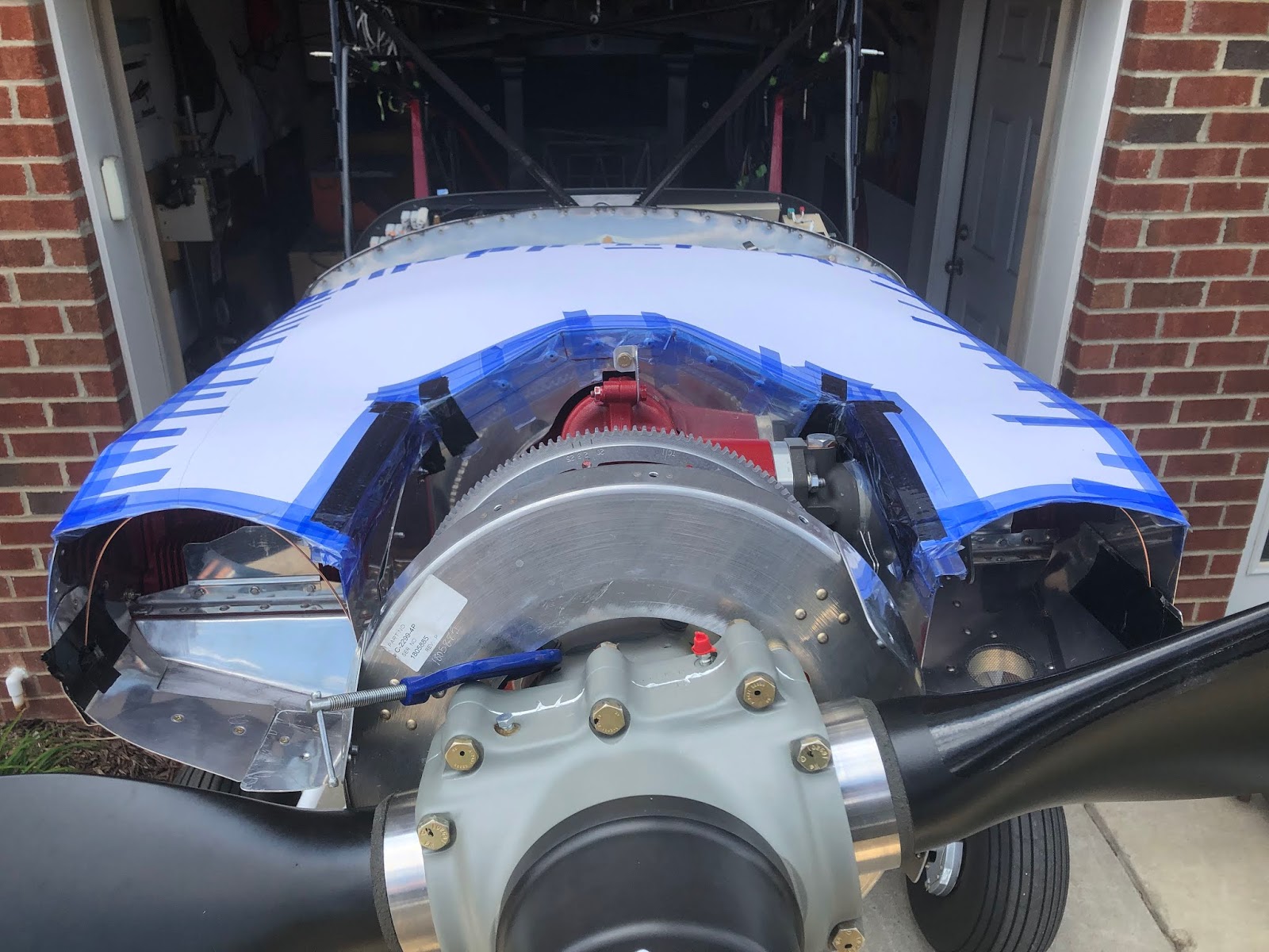 N6408C Bearhawk 4 Place Builders Log Engine Baffling and Plenum