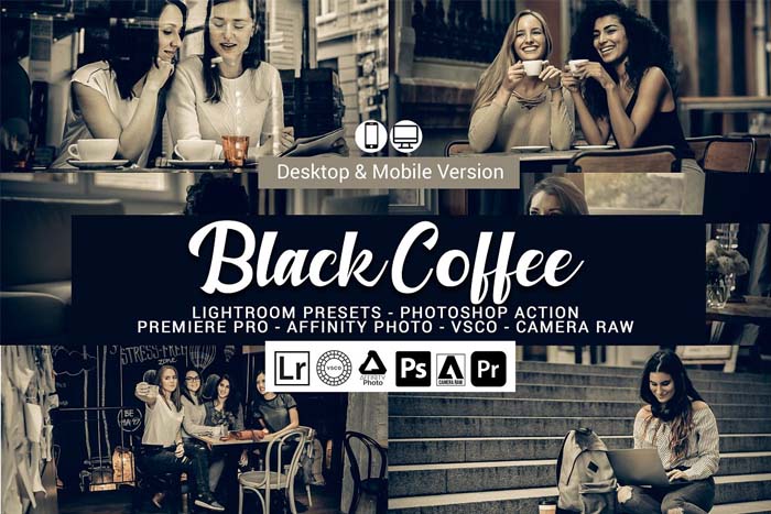 CreativeMarket – Black Coffee Lightroom Presets