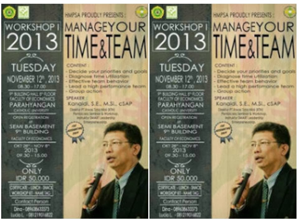 Workshop "Time Management & Effective Team Work"