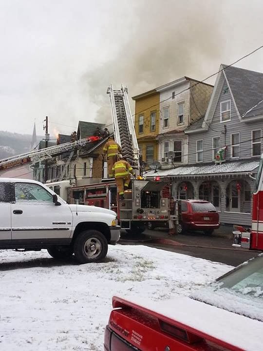 Skook News Morning Fire in Shamokin