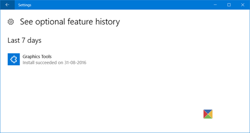 administrar las funciones opcionales de Windows 10