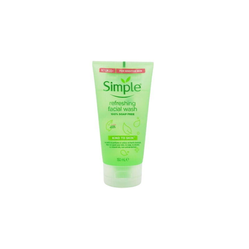 Simple Sữa rửa mặt dịu nhẹ Kind To Skin Refreshing Facial Wash 150ml