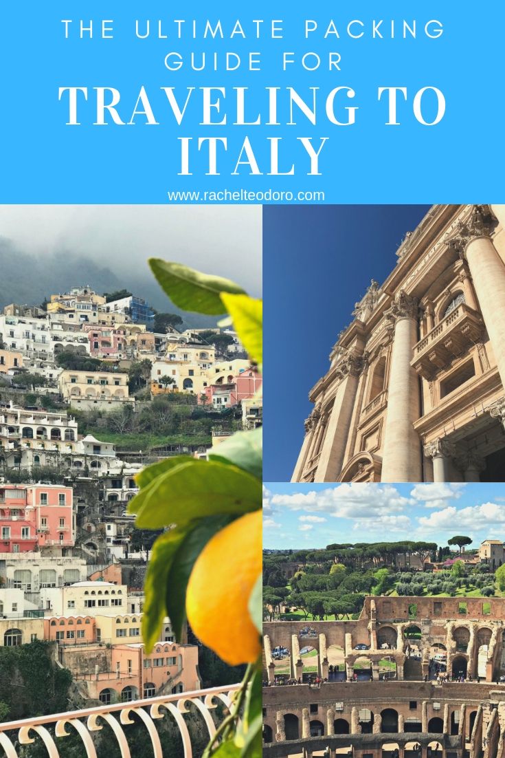 What to pack year round for a trip to Italy on the Amalfi Coast, in Rome or North in Venice
