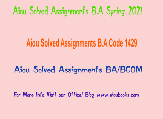 ba 1429 solved assignment 2023