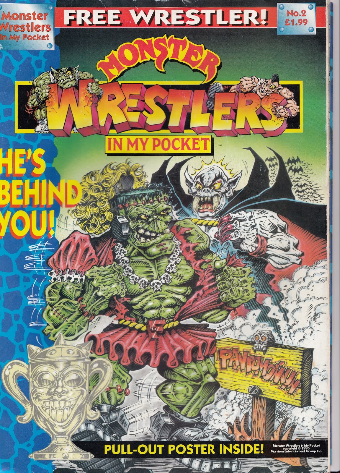 Boys Adventure Comics Monster wrestlers in my pocket issues 1+2