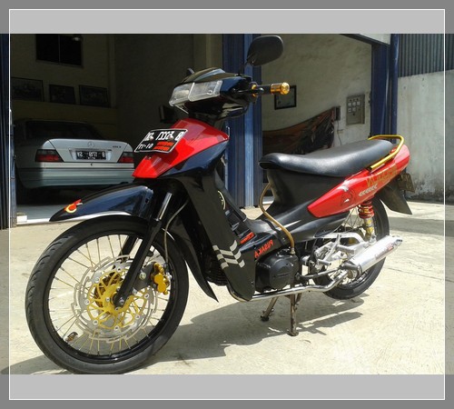 Gambar Modifikasi Shogun Kebo 110 Trail Road Race Ceper Terkeren 2020