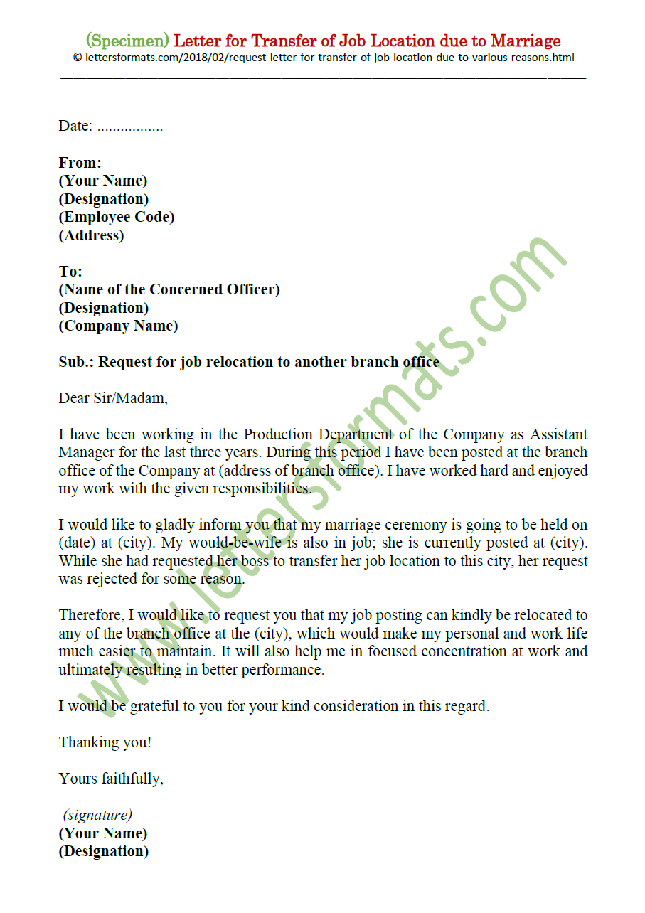 Transfer Request Letter Due To Health Problem Pdf - The gray tower
