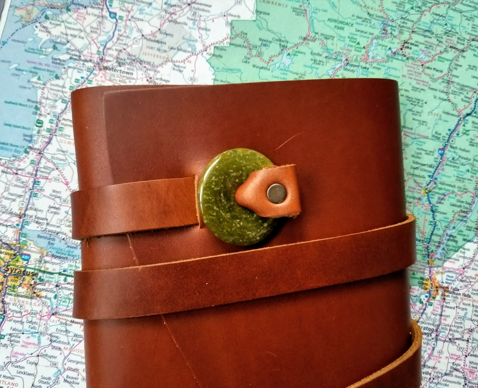 A Leather Journal Holds Upon Happiness