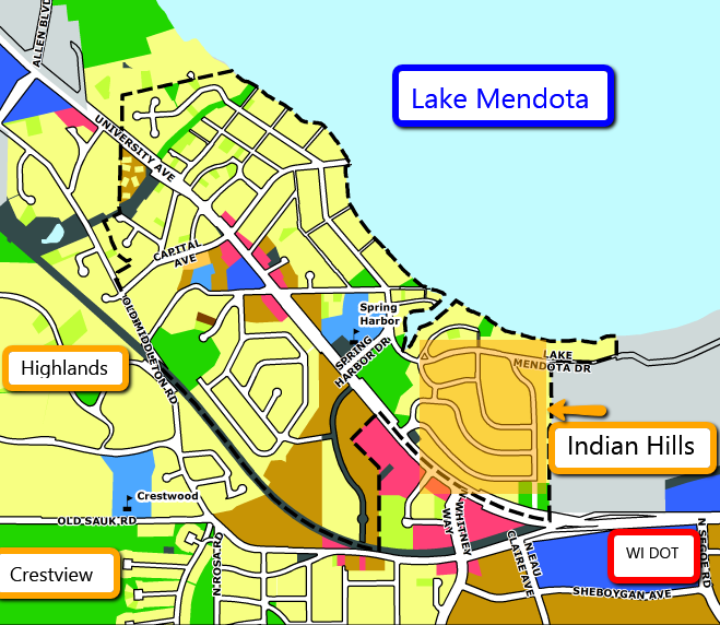 Retiring Guy's Digest Auto tour of Indian Hills subdivision, Madison