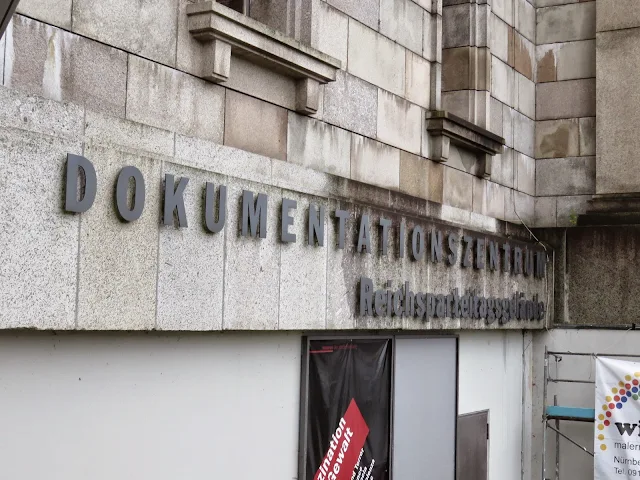 Nazi Documentation Center Nuremberg - sign on the building