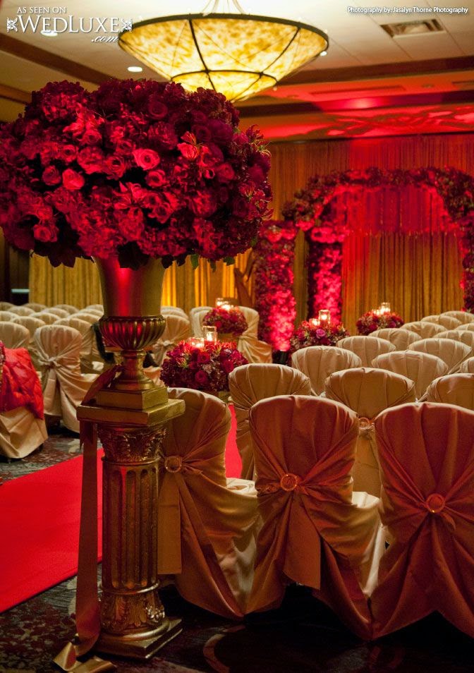 Sonal J. Shah Event Consultants, LLC Red and Gold Decor Ideas