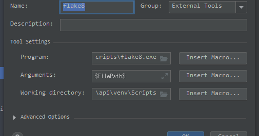 smoroom: pycharmでのflake8設定手順(windows)