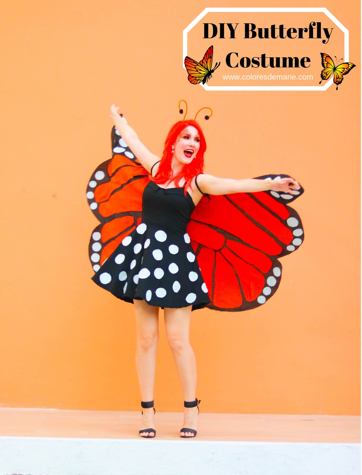 {Halloween} DIY Homemade Butterfly Costume Tutorial Marie McGrath