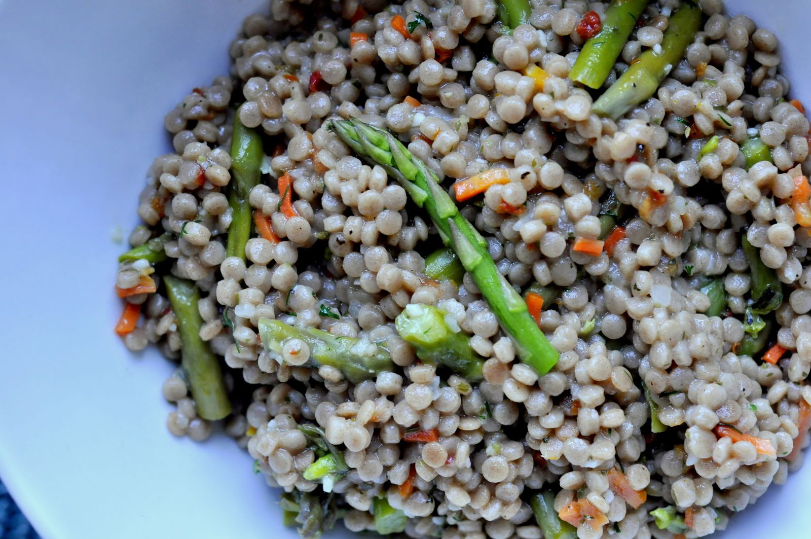 Asparagus Parmesan Israeli Couscous