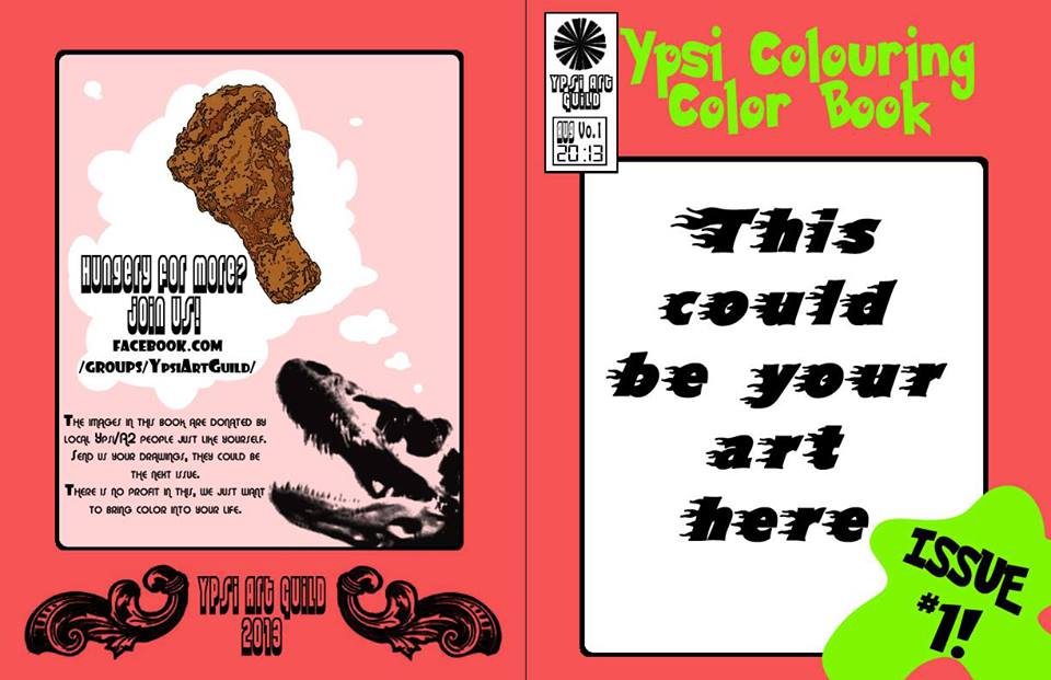 Damn Arbor Ypsilanti Colouring Book