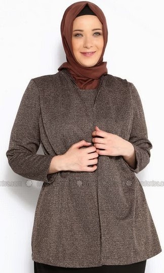 Koleksi Model Baju Kerja Muslim untuk Orang Gemuk