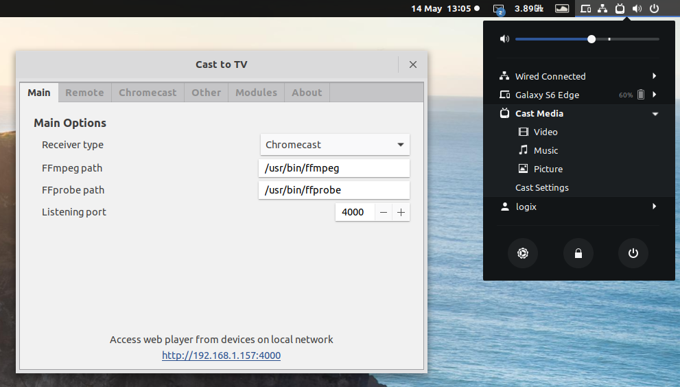 Stream Videos, Music And Pictures From To Chromecast With Cast To TV Extension (v6 And v7 Released) - Linux Uprising Blog