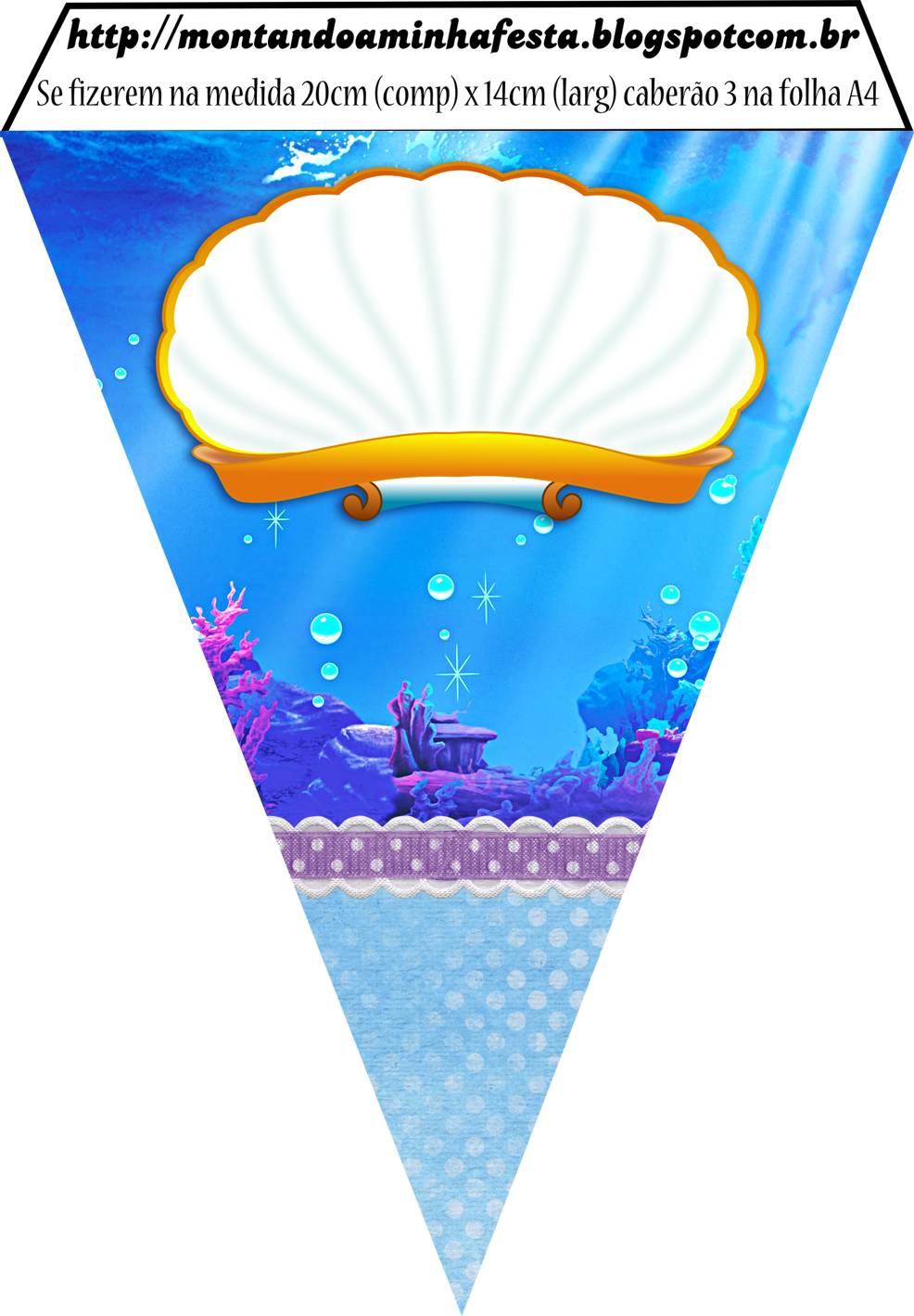 Kit digital gratuito para imprimir Ariel - A Pequena Sereia | Montando