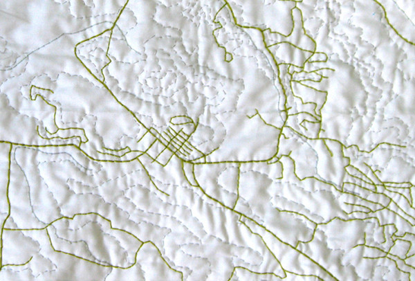 CuriousDoodles: Haptic Lab: Modern Map Quilts