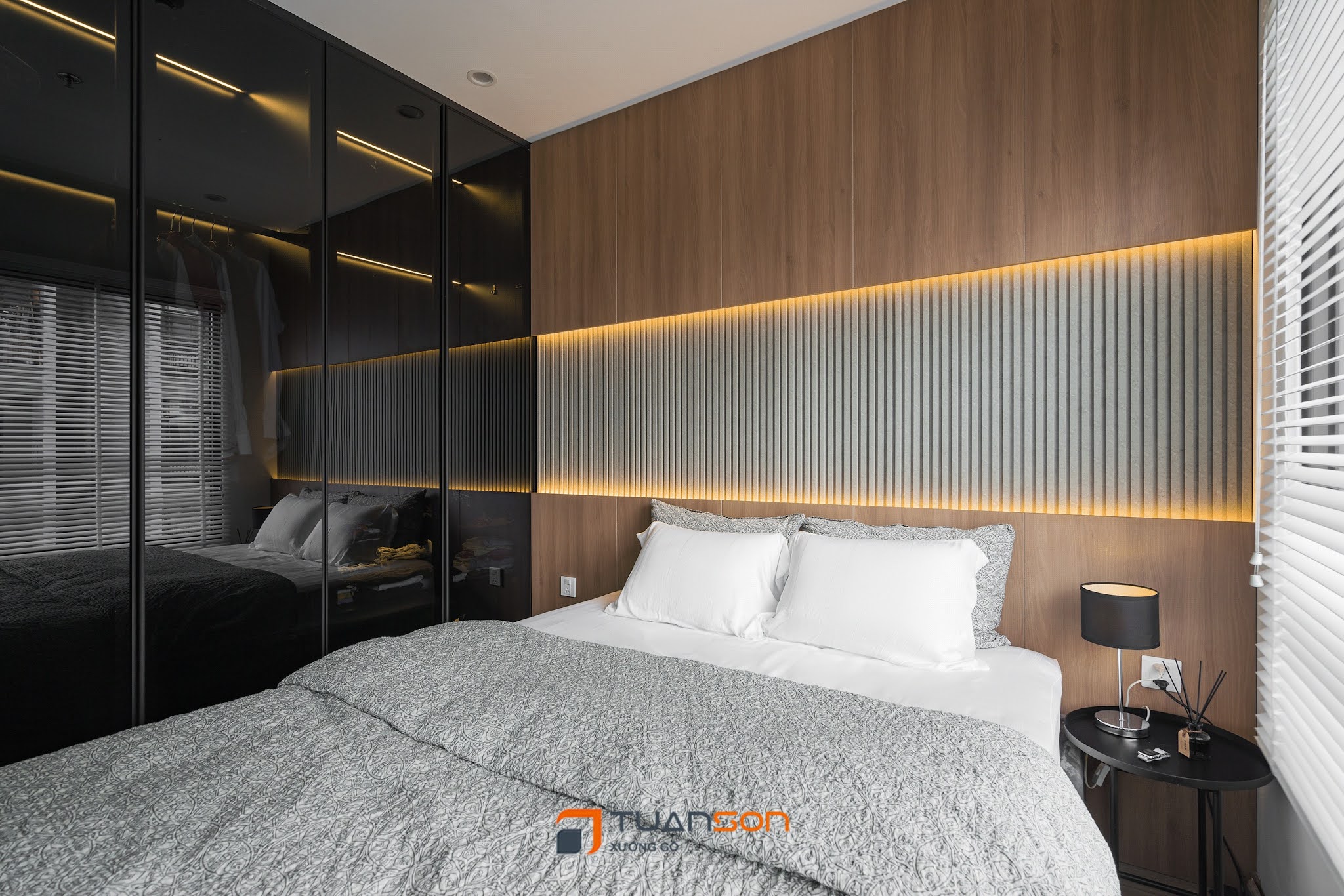 Thiết kế phòng ngủ Master đẹp tại Vinhomes Smart City Thiết kế phòng ngủ Master đẹp tại Vinhomes Smart City