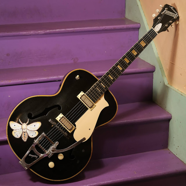 1960s Harmony Montclair Electrified Rubber Bridge Archtop Guitar