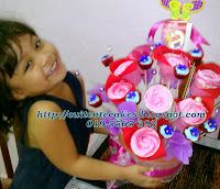 flower bouquet cupcakes