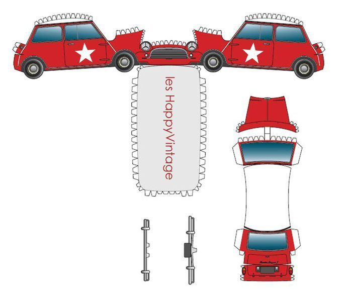 SP. Papel Modelismo PaperCraft Austin Mini