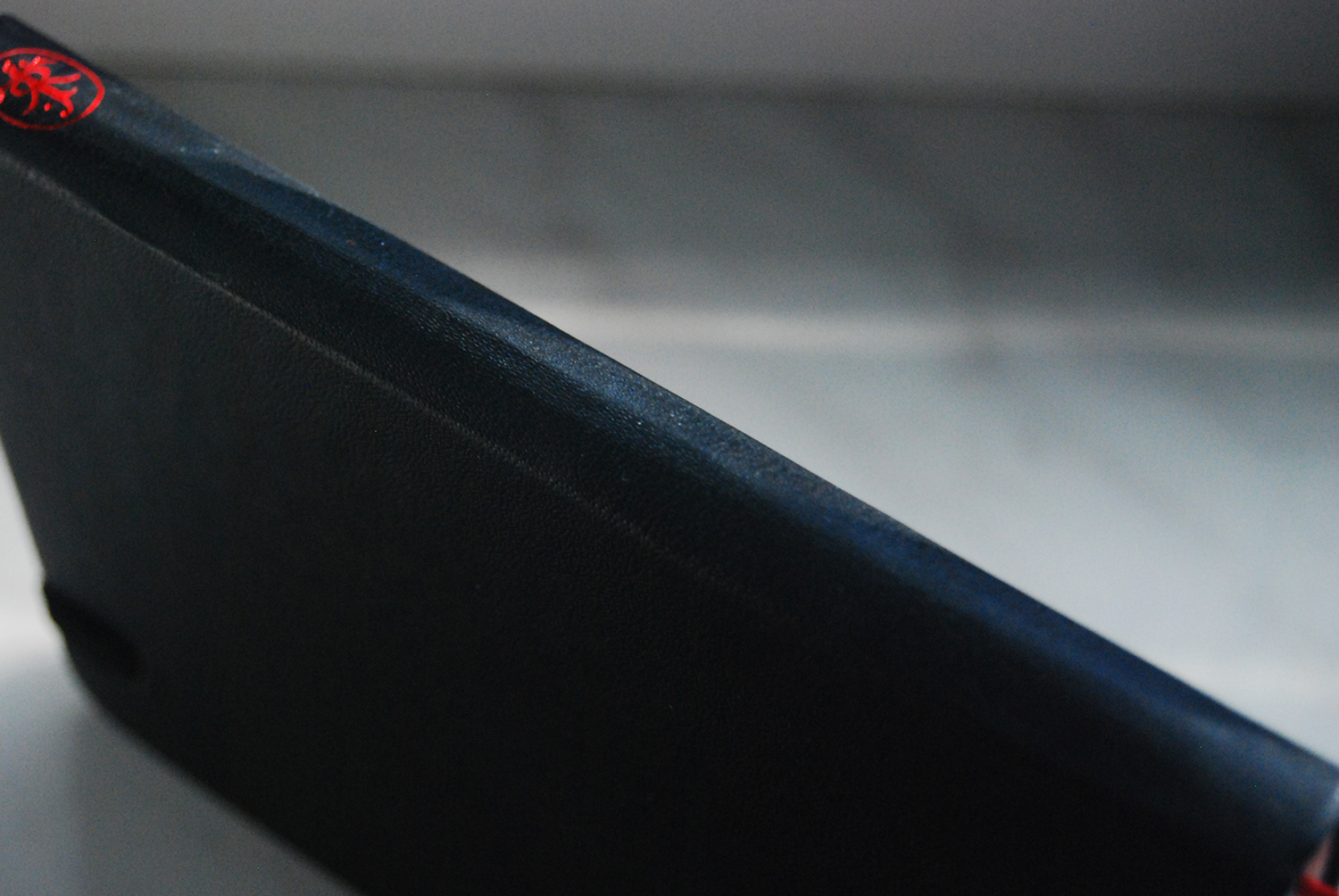 This is my Moleskine journal. Pretty heavy ghosting and a little bleeding here and there. Lamy