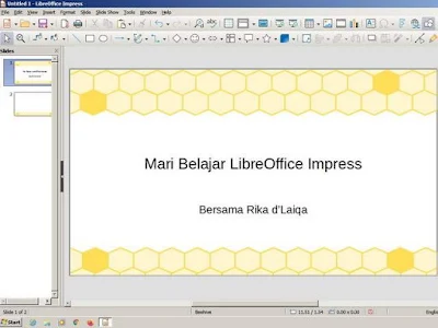 tampilan LibreOffice Impress