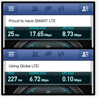 Smart vs. Globe LTE Smart vs. Globe LTE comparison from csanantonio