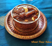 images of Quick Wheat Flour Halwa / Atta Halwa / Godhumai Maavu Halwa / Wheat Flour Halwa / Aate Ka Halwa / Atte Ka Halwa