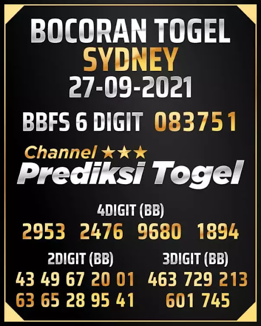 Prediksi Syair Sdy 27 September 2021 Pangkalantoto