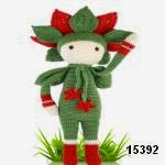 patron gratis muñeca flor amigurumi, free pattern amigurumi flower doll 