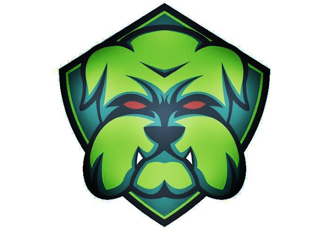 Logo keren esport no text bulldog