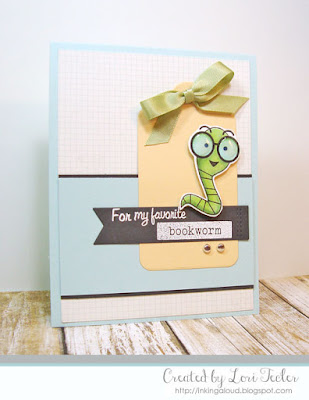 For My Favorite Bookworm card-designed by Lori Tecler/Inking Aloud-stamps and dies from SugarPea Designs For My Favorite Bookworm card-designed by Lori Tecler/Inking Aloud-stamps and dies from SugarPea Designs