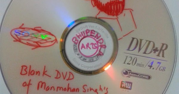 Blank DVD of  Manmohan Singh\