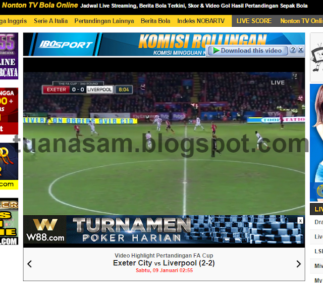 Tuan Asam: Tonton Liga Inggeris secara LIVE STREAMING