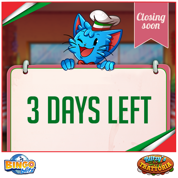 Bingo Blitz Chef Blitzy will be Tossing his last Pizza Soon! Games