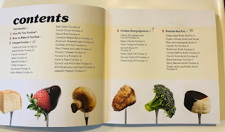 1st Two Contents Pages of Essential Fondue Cookbook