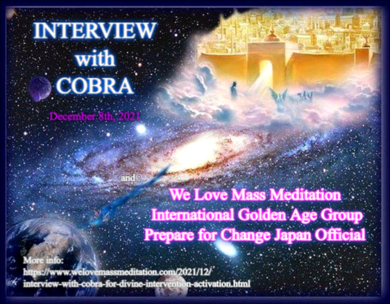 Interview with Cobra - WeLoveMassMeditation, IGAG, PFC Japan Official