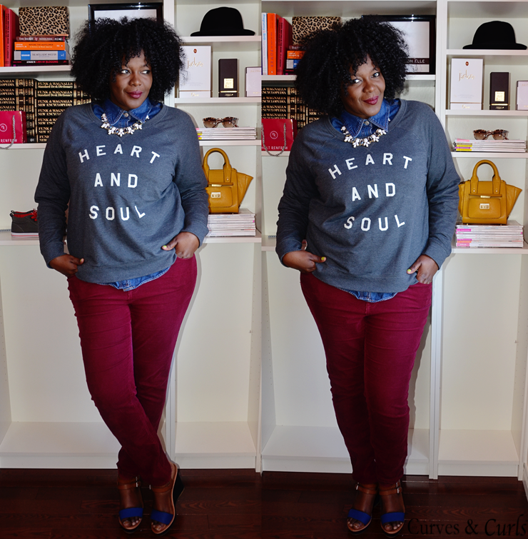 old navy hear and soul crew neck sweater - 30 days 30 Outfits Challenge Fall Edition