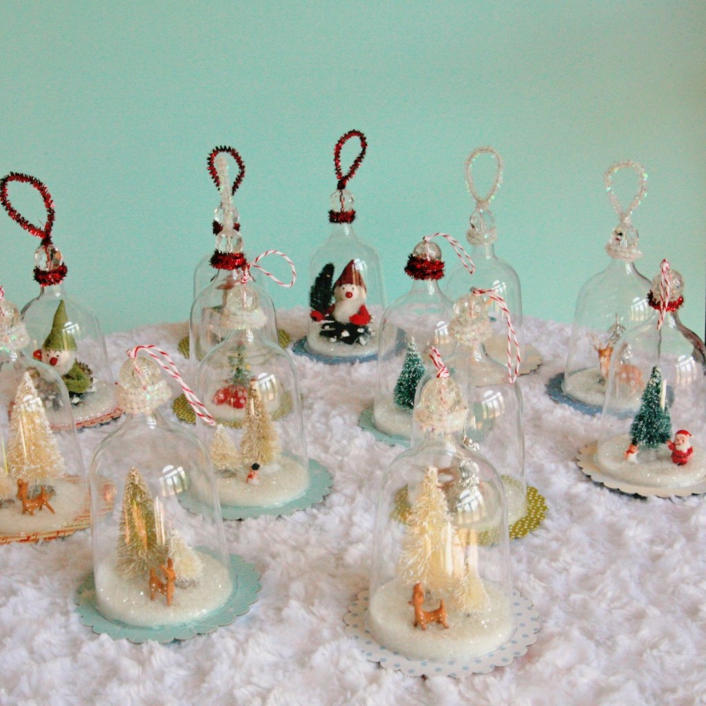 DIY Vintage Inspired Bell Jar Ornaments Do it yourself ideas and projects