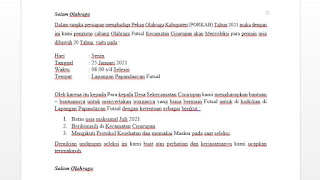 Bagian Isi Surat Undangan Seleksi Olahraga