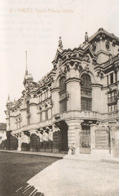 postal, Avilés, teatro, Palacio Valdés