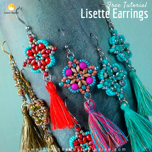 Statement Beaded Earrings with Tassels Tutorial Ingenious Tassel and