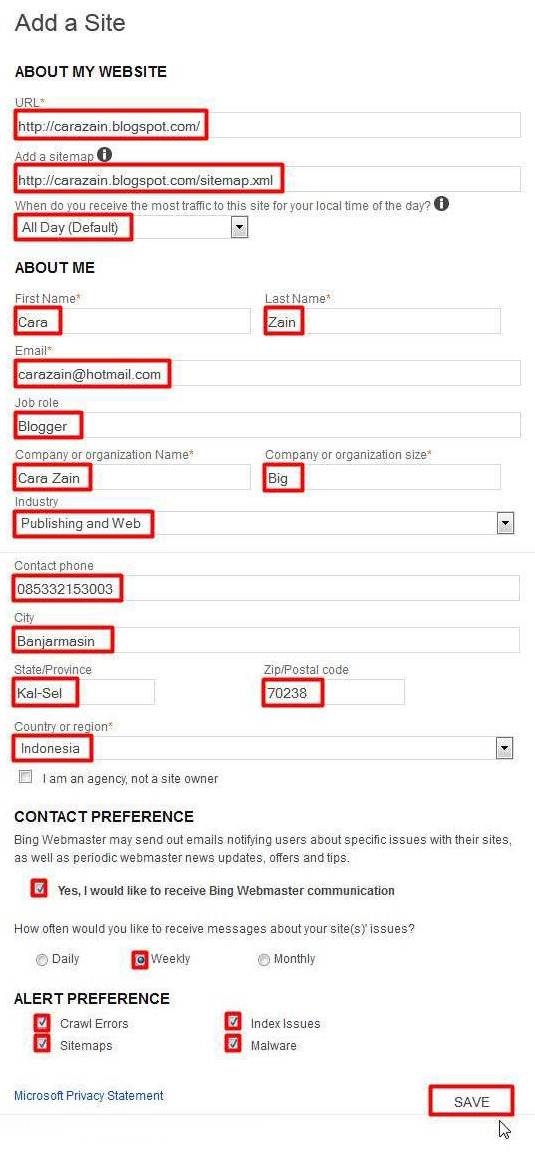 Cara Mendaftarkan Blog Ke Yahoo dan Bing