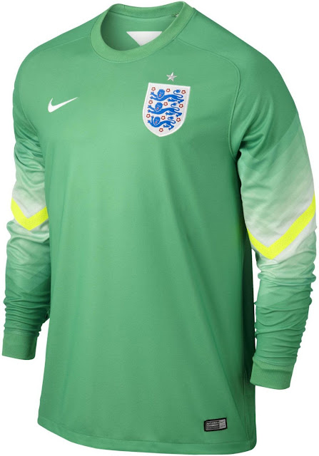 イングランド代表 2014年W杯ユニフォーム-ホーム-gk-Nike