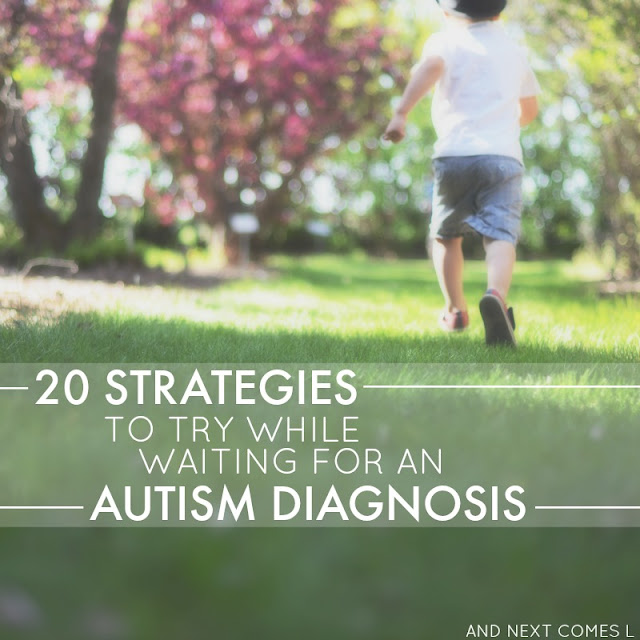 Have you been thinking of getting your child assessed for autism? Here are 20 practical strategies that you can try while waiting to get your child diagnosed with autism. Great tips for parents from And Next Comes L