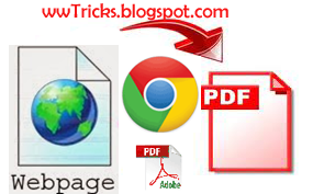 save webpage as pdf in google chrome