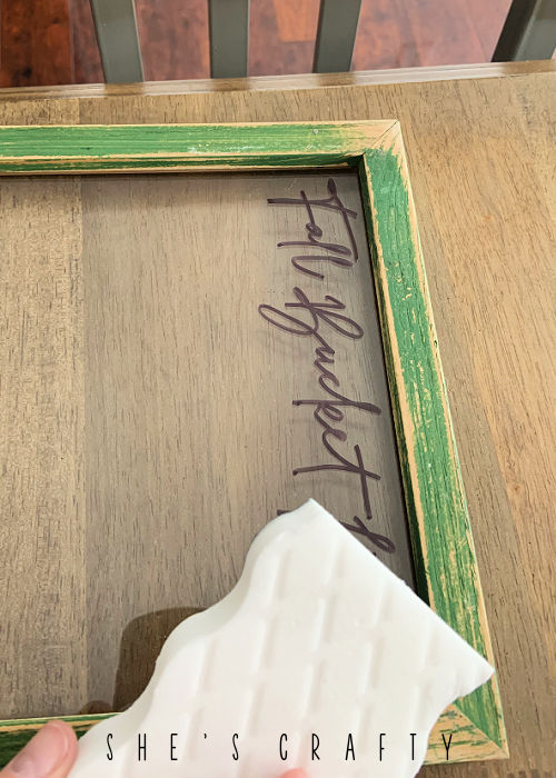 She's Crafty Fall Bucket List Dry Erase Frame